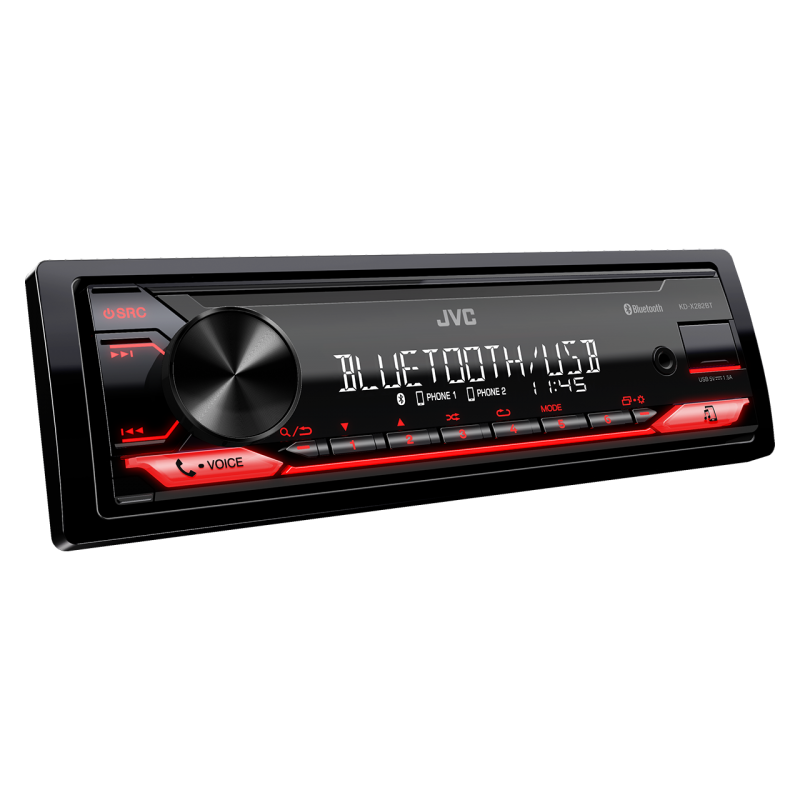 JVC KD-X282BT Mechless Digital Media Receiver with Bluetooth Front USB/AUX Input FLAC