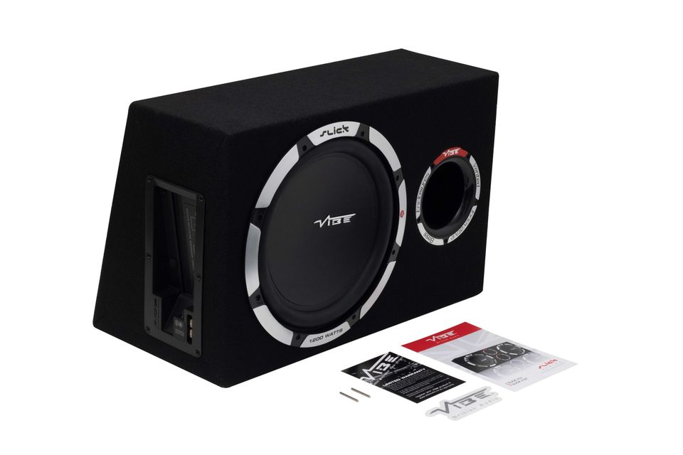 SLICKV12-V2 – VIBE SLICK 12 Inch 1200 Watts Passive Bass Subwoofer Enclosure
