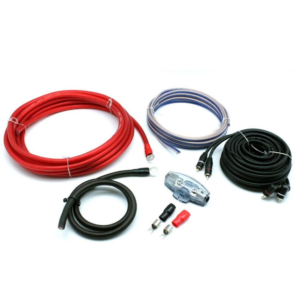 PRO-EIGHT - 720 Watts 8AWG Gauge Power Ground RCA Car Amplifier Wiring Ki