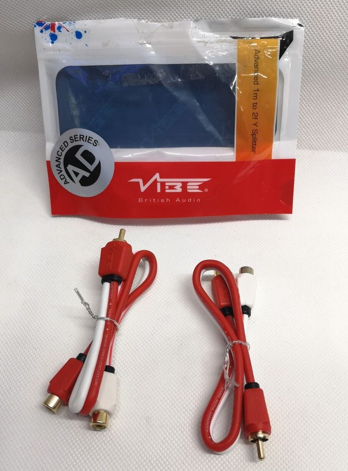 VIBE AUDIO CLRCA2F1MA-V7 - 2F to 1M RCA Splitter Triple Shielded